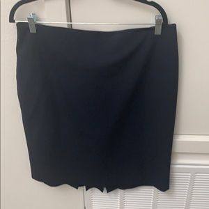 Ann Taylor Navy Suiting Pencil Skirt